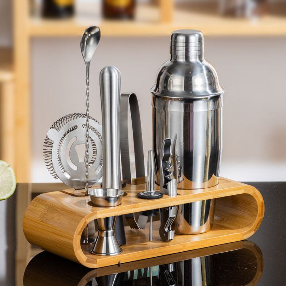Set Coctelero Bar + Utensilios 10 Pzs Acero Inoxidable image number 5.0