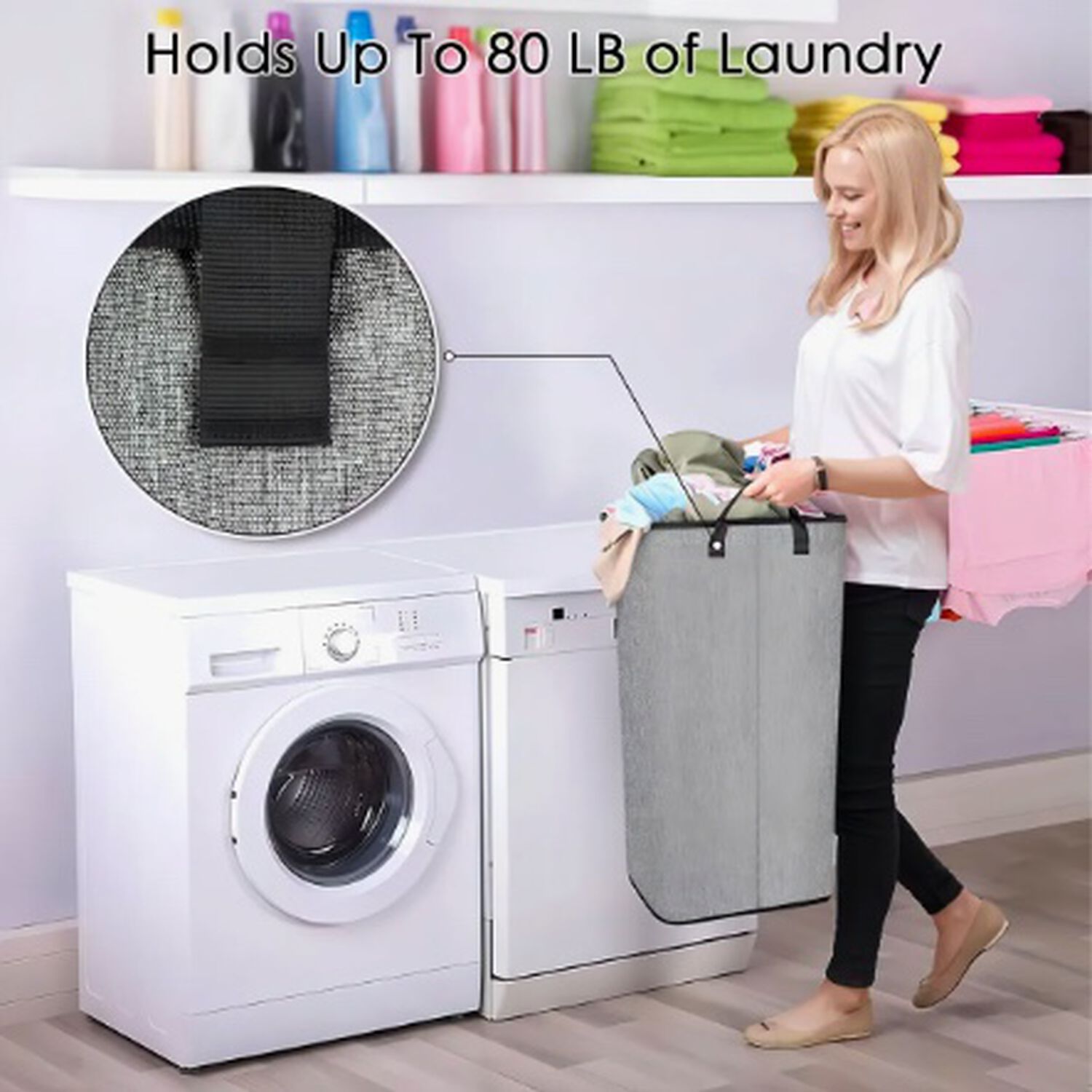 Cesto De Ropa Plegable 80l Grande image number 1.0