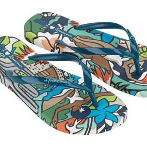 Sandalia Mujer Beige/azul Graffiti Ipanema