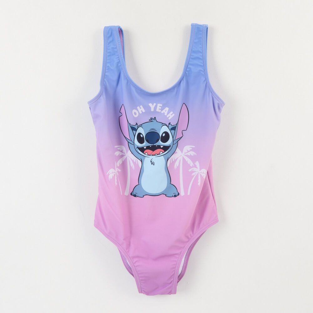 Traje De Ba&ntilde;o Y Bolsa Ni&ntilde;a Lila Tie Dye Lilo & Stitch Disney image number 0.0