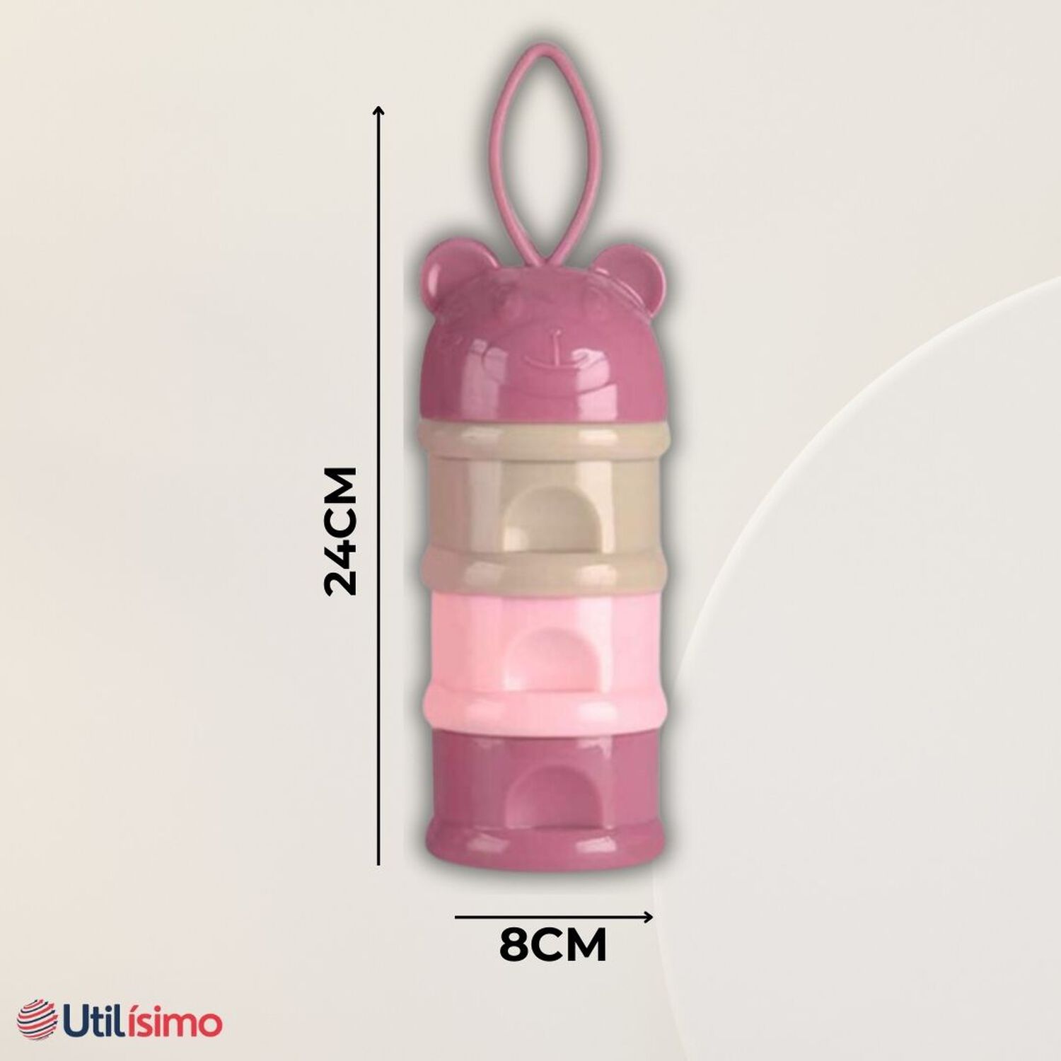 Dispensador De Alimentos Port&aacute;til Multicapa Libre De Bpa Beb&eacute;s Ni&ntilde;a image number 3.0