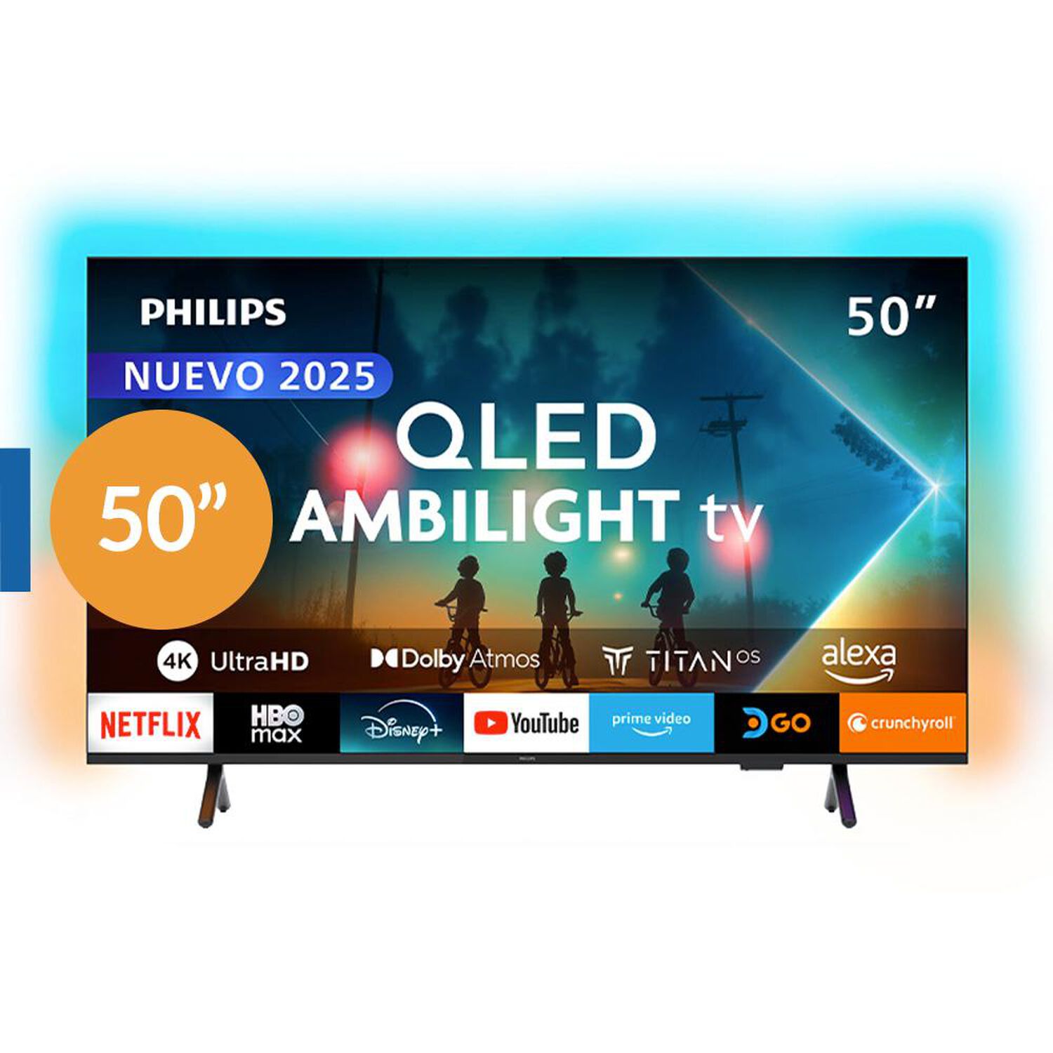 Qled 50" Philips 50PUD8250 / Ultra HD 4K / Smart TV