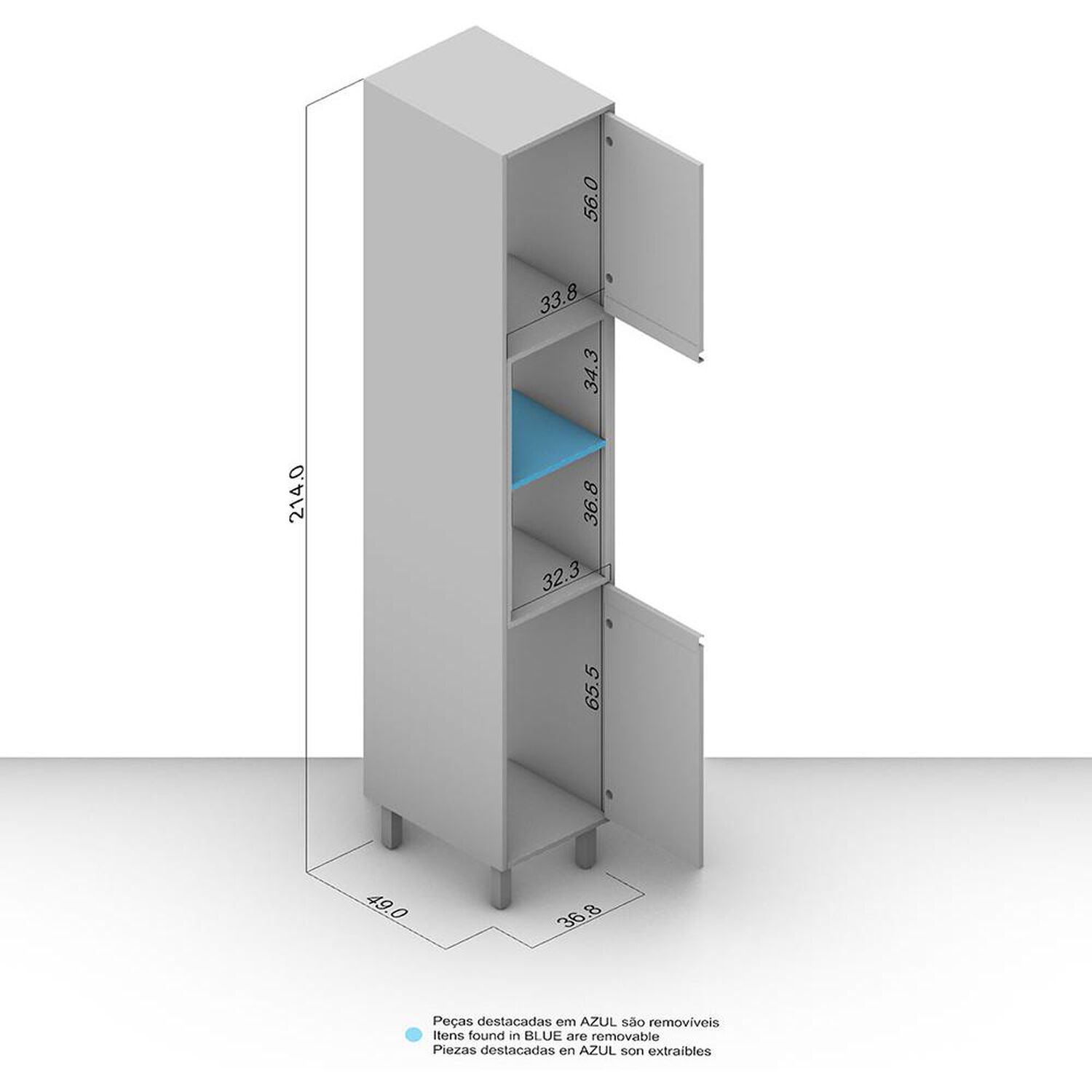 Mueble De Cocina Vekkahome Koya / 2 Puertas image number 1.0