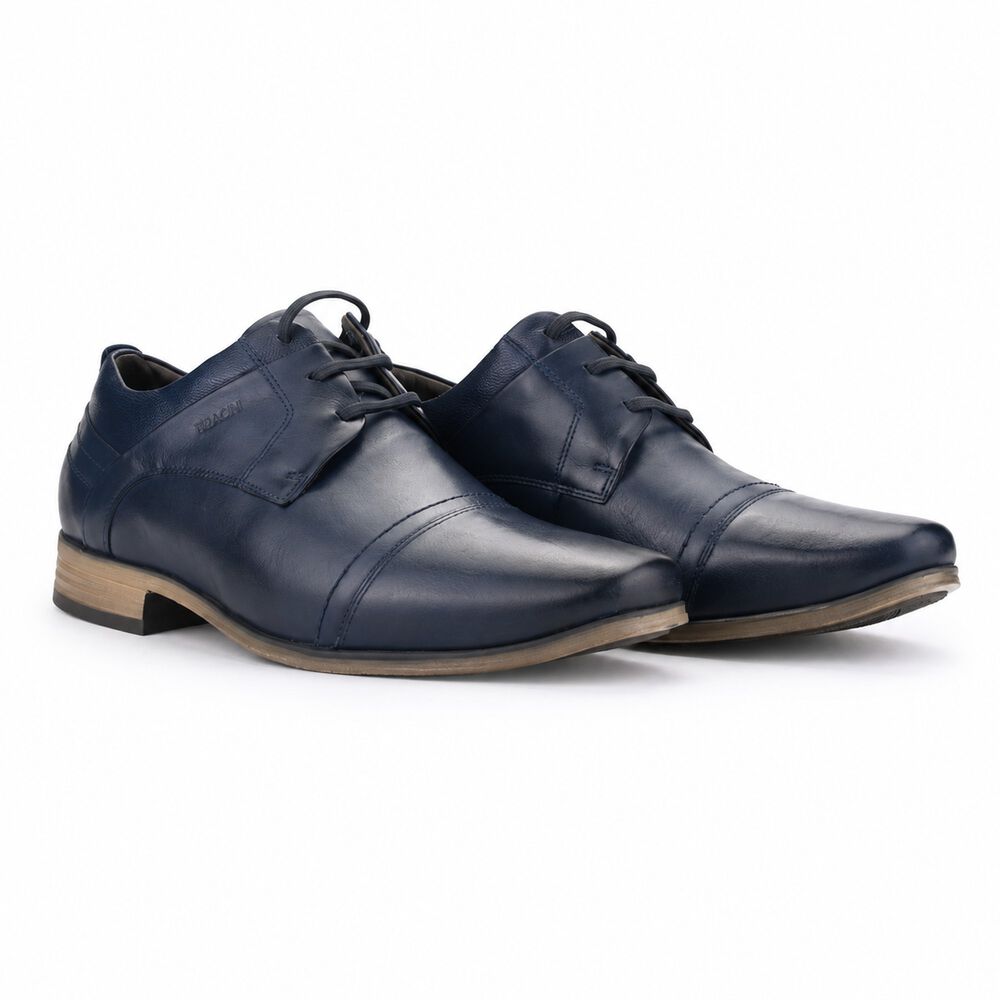 Zapato Ferracini Hombre 6065 Derby Azul Marino Casual image number 6.0