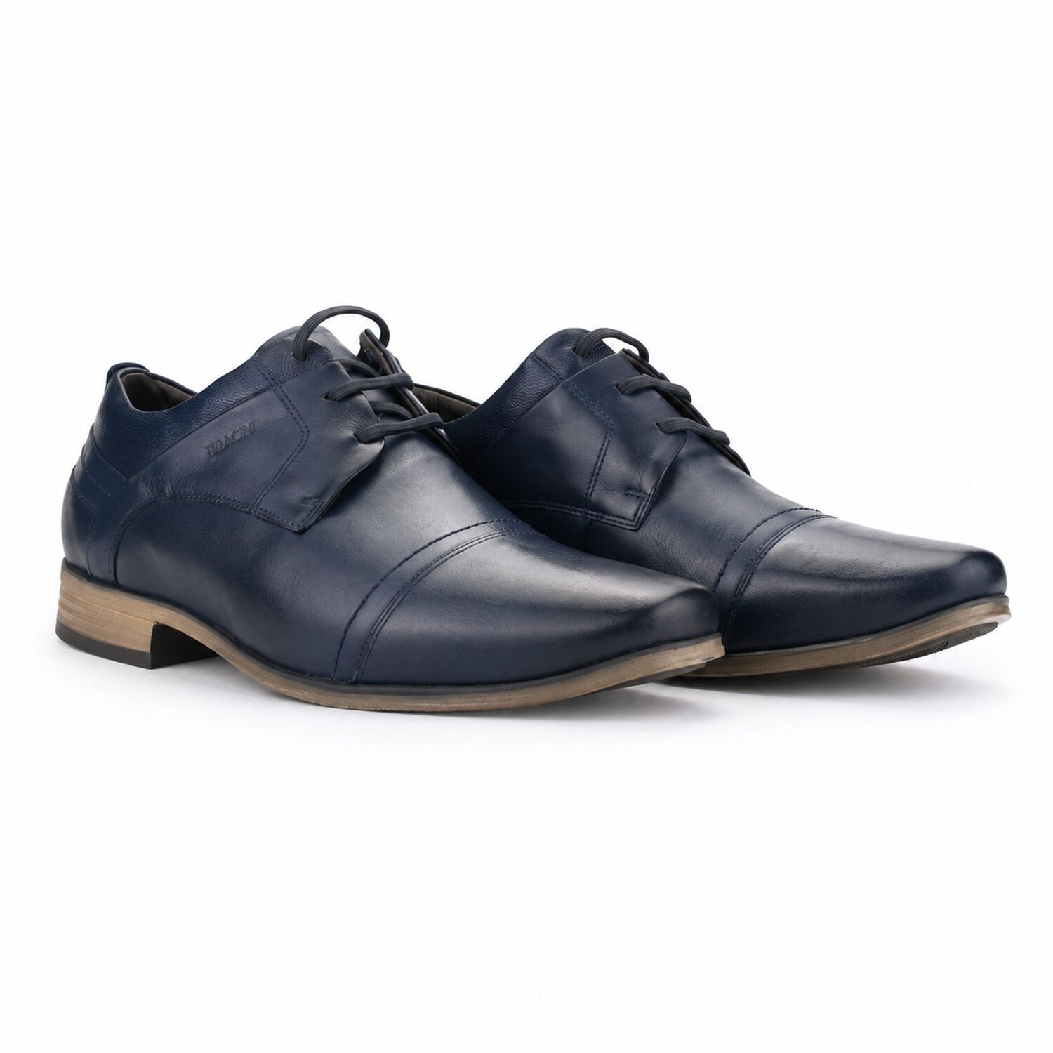 Zapato Ferracini Hombre 6065 Derby Azul Marino Casual image number 6.0