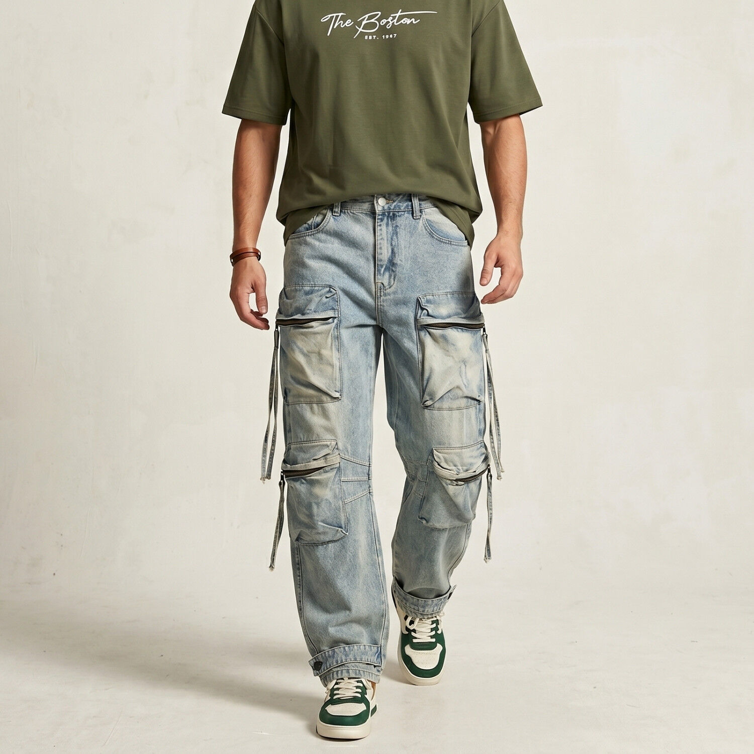 Jeans Pantal&oacute;n Multicargo Louis image number 0.0