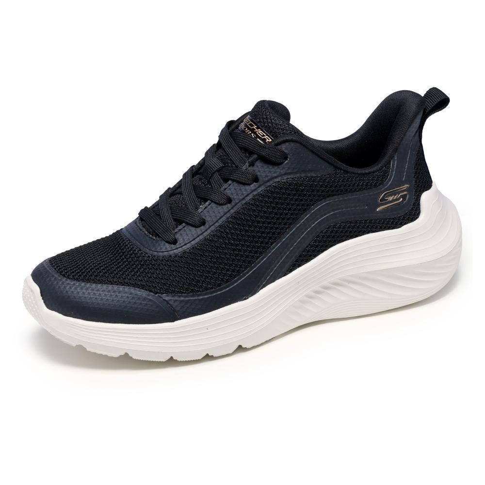 Zapatilla Urbana Mujer Skechers Bobs Squad Waves-still Wading Blk image number 2.0