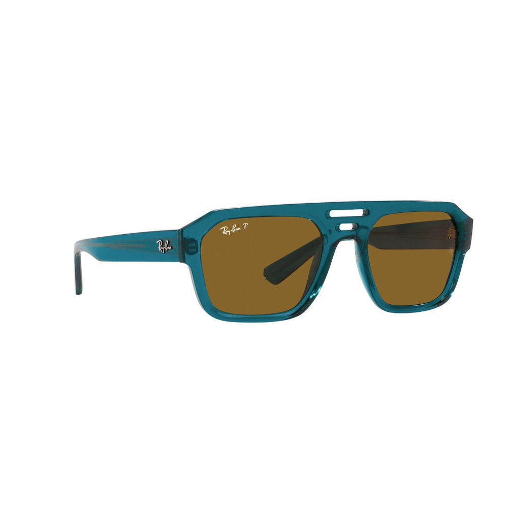 Lentes De Sol Corrigan Transparent Light Blue Polarizados Bio-based Sustentable Ray-ban image number 11.0