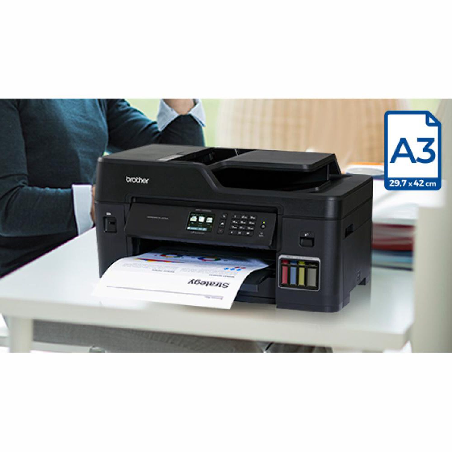 Impresora Multifuncional Brother MFCT4500DW image number 9.0