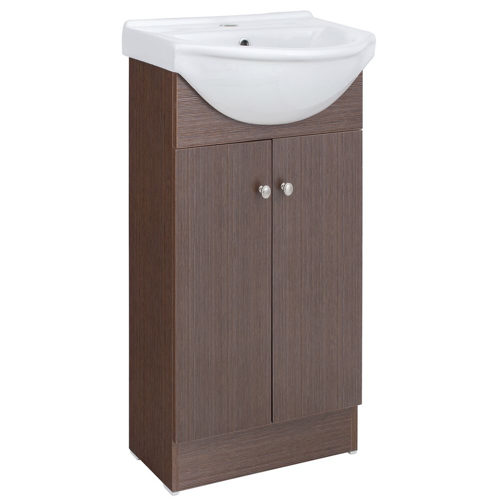 Kit Mueble Vanitorio Domsa Mb40z Nogal Oscuro 44x35x89cm image number 1.0