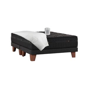 Cama Europea Celta Copper Black / 2 Plazas / Base Dividida
