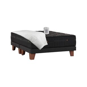 Cama Europea Celta Copper Black / 2 Plazas / Base Dividida