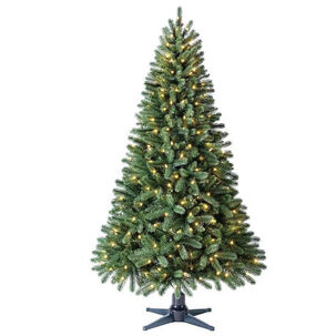 Árbol Navidad Pascua Base 6 Luces Led Cálida