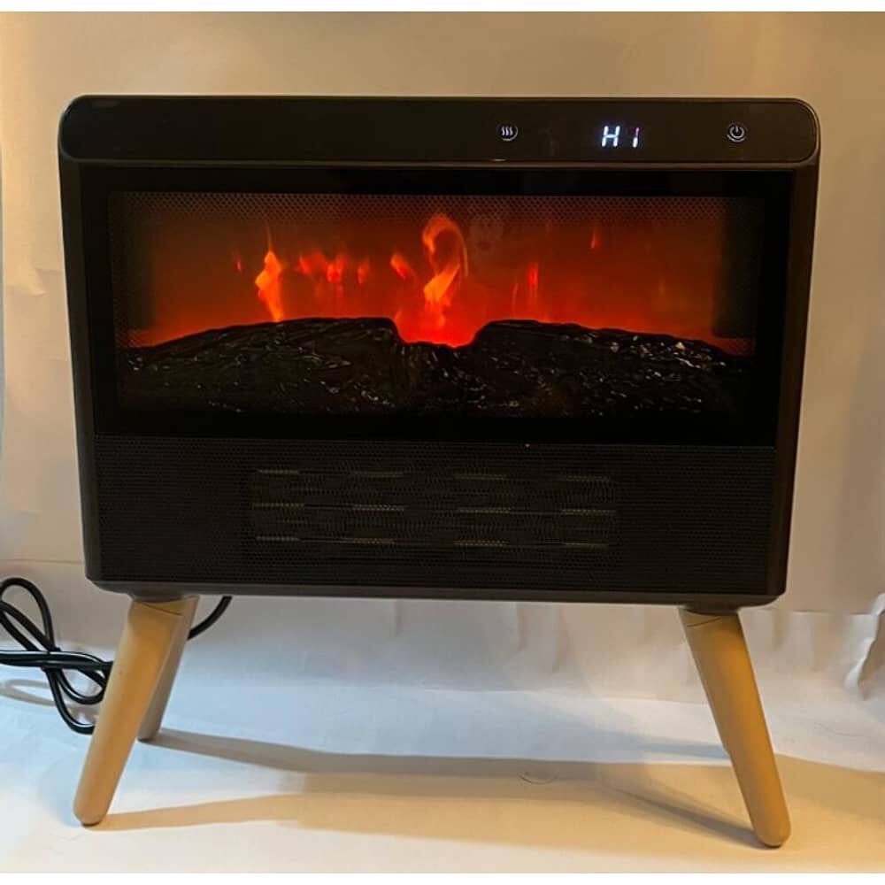 Chimenea El&eacute;ctrica Vintage Control Remoto Efecto Llama Real 3 D image number 0.0