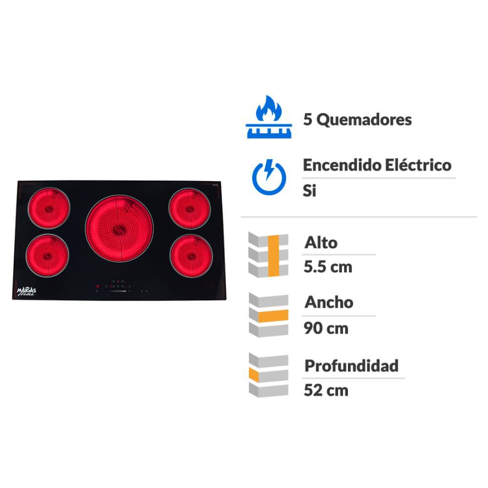 Encimera Vitrocerámica Maigas CEV05D / 5 Quemadores image number 1.0