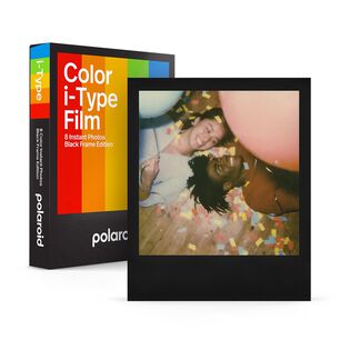 Papel Fotogr&aacute;fico Polaroid Color I-type (marco Negro 8 Exposiciones)