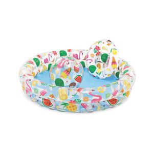 Piscina Redonda Inflable Con Pelota Y Flotador Intex / 150 Litros