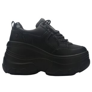 Zapatilla De Mujer De Color Negro Urbano Chalada Nake-3