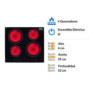 Encimera Eléctrica Maigas CEI04 / 4 Quemadores