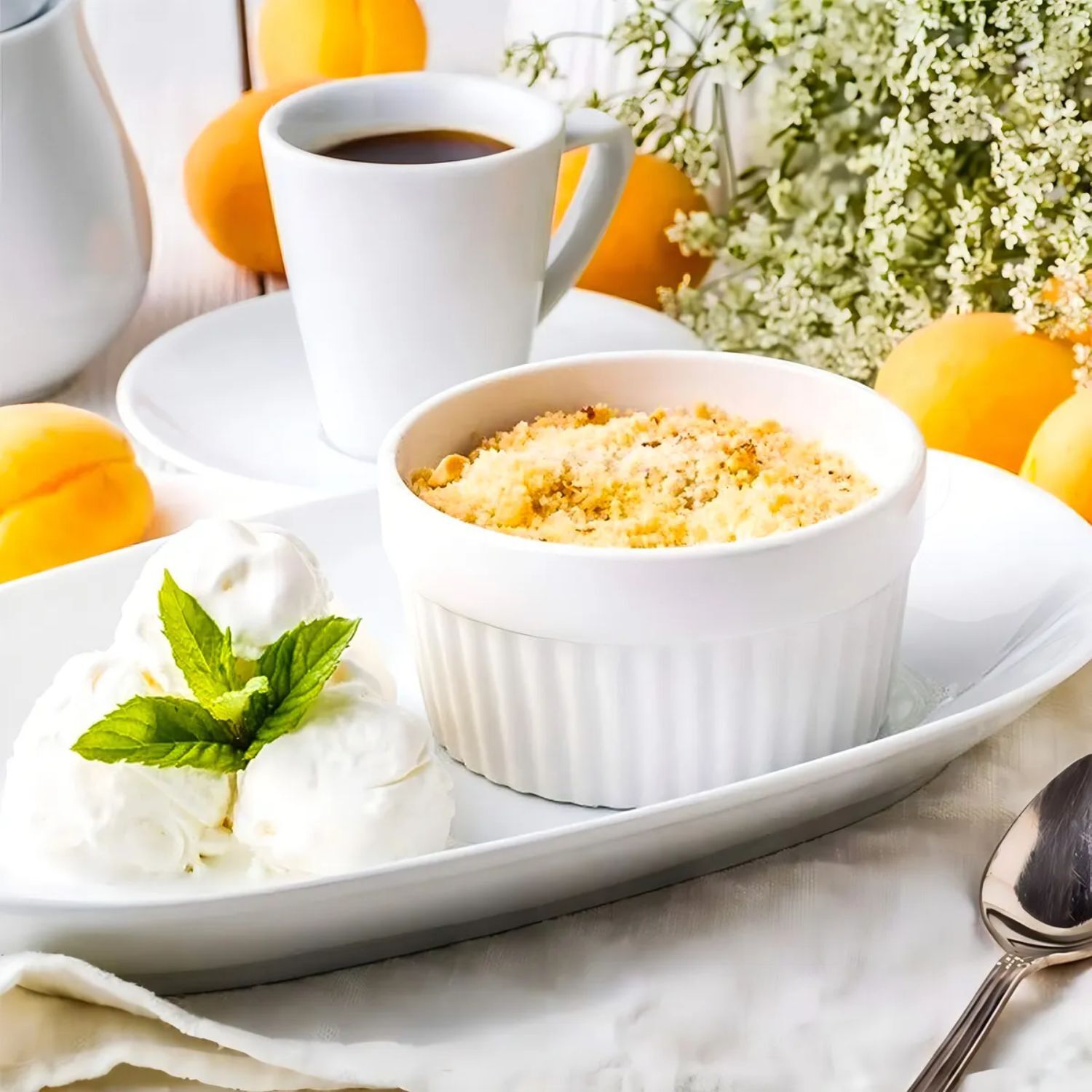 Set 3 Pocillos Ramekin Ceramica Blanco 6cm Cocina Horno image number 4.0