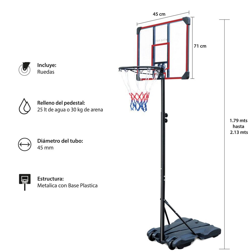 Aro De B&aacute;squetbol A200 - 2.13 Metros image number 1.0