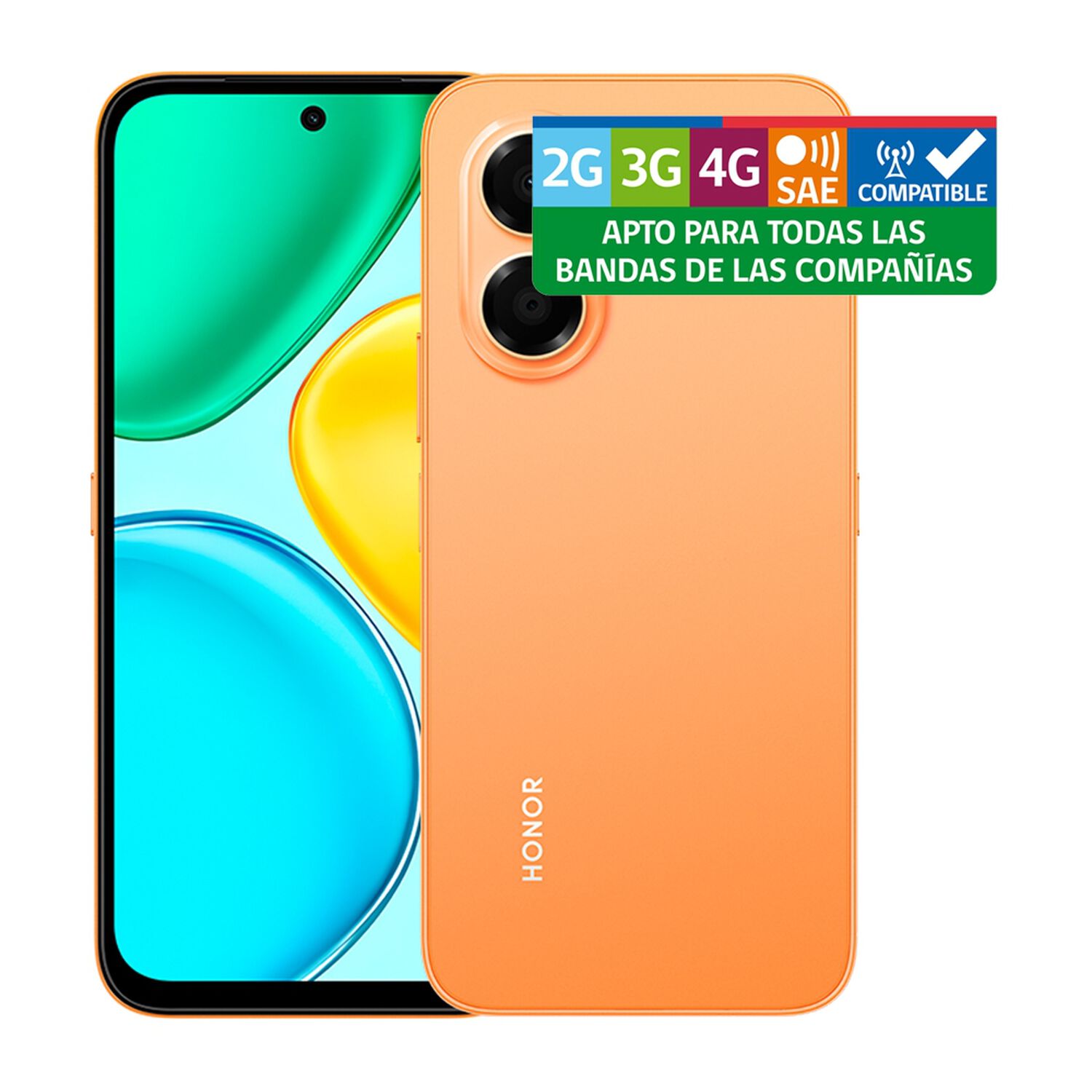 Smartphone Honor X7e / 256 GB / Naranja / Liberado image number 9.0