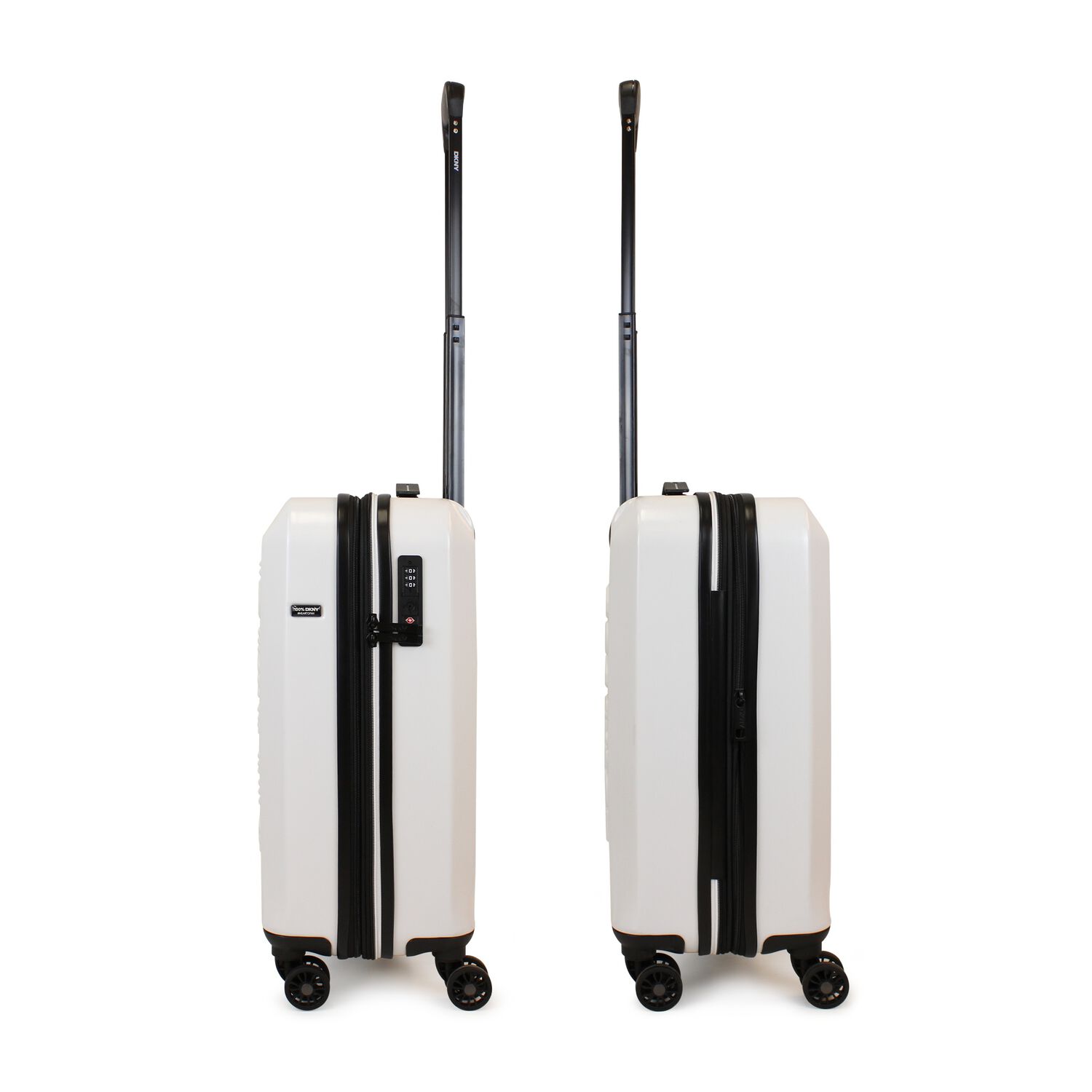 Pack 2 Maletas Donna Karan Lumina S 10kg + L 23kg Blanco Dkny image number 2.0