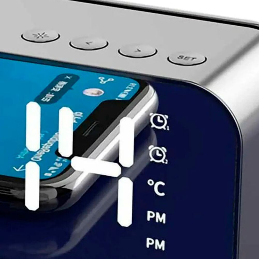 Radio Reloj Despertador Digital Bluetooth Pantalla Lcd image number 3.0
