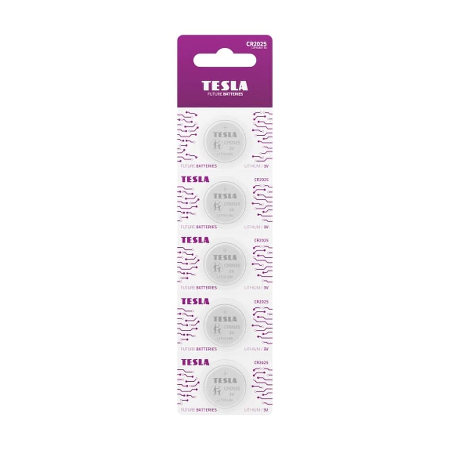 Pack De 5 Pilas Cr2025 Tesla 3v Long Lifetime image number 2.0