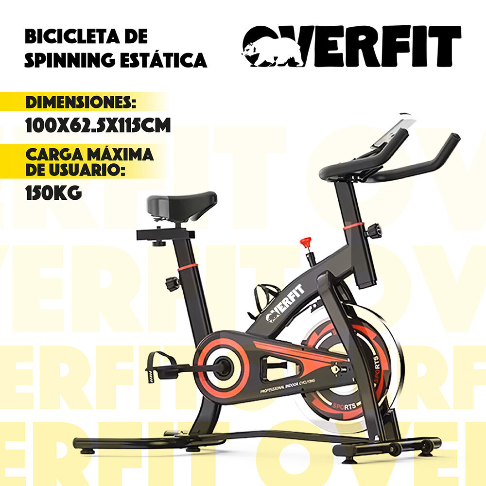 Bicicleta De Spinning Pro Overfit Estática Fitness Gym image number 1.0