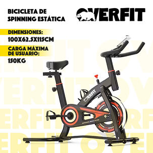 Bicicleta De Spinning Pro Overfit Estática Fitness Gym