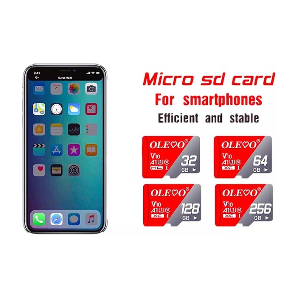 Tarjeta Memoria Micro Sd Olevo 256 Gb Original A1, Clase 10, 30 Mb/s image number 1.0