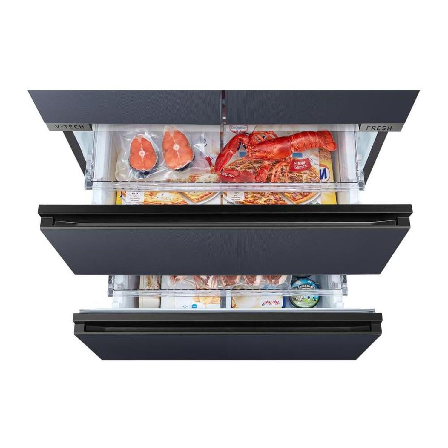 Refrigerador PERFECT FIT French Door Midea MDRFD705BIE70 / No Frost / 526 Litros / D image number 5.0