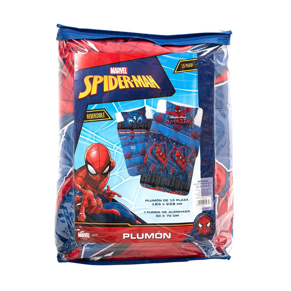 Plumón Disney Spiderman Azul / 1.5 Plazas image number 3.0