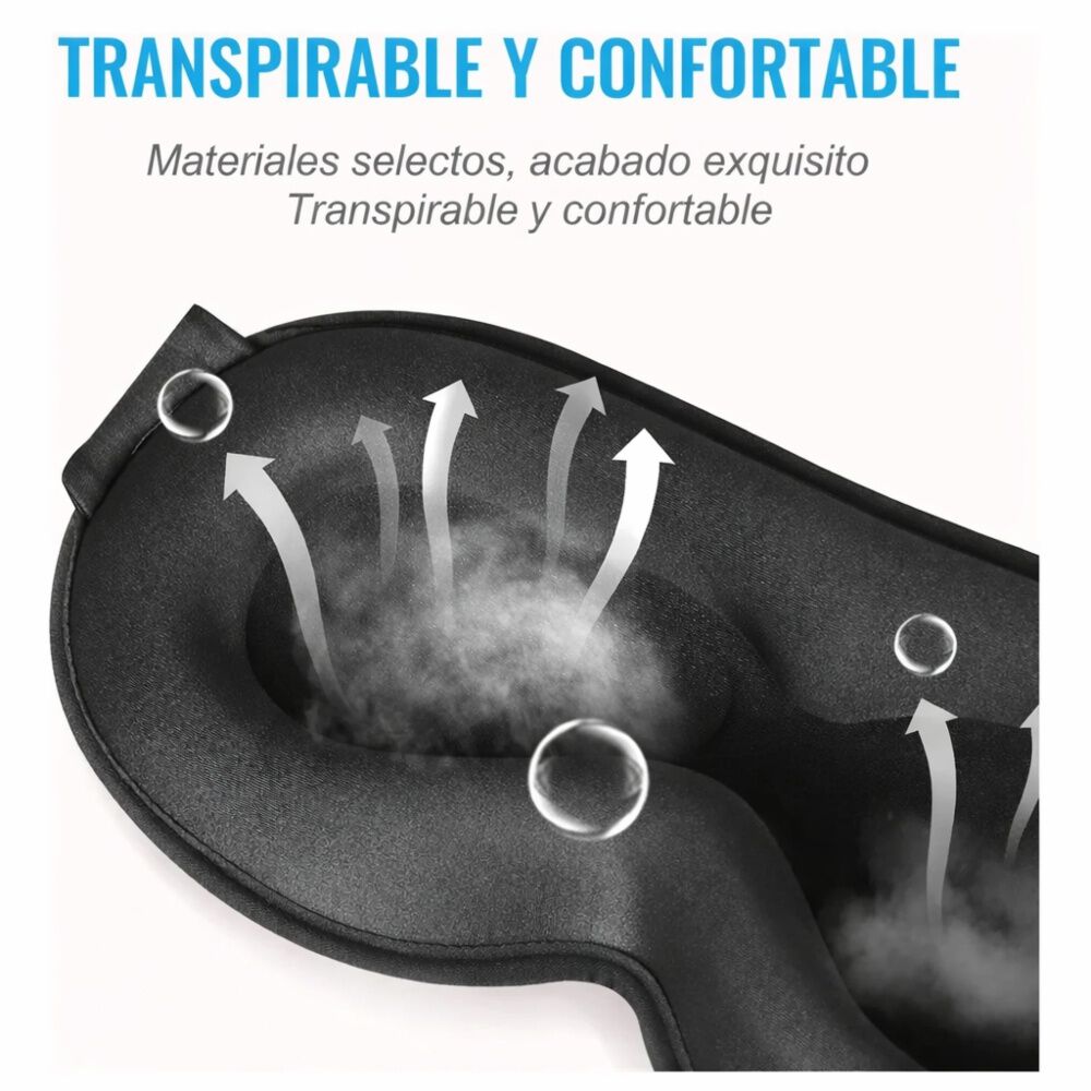 Antifaz 3d Total Oscuridad Suave Ajustable image number 3.0