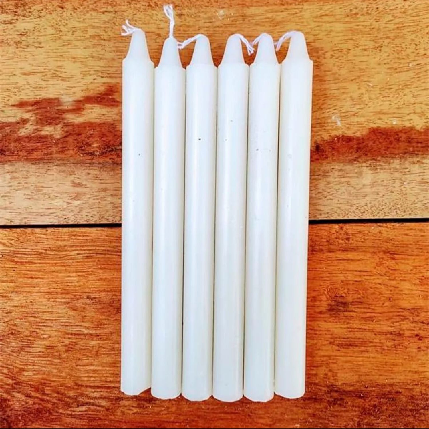 Pack De 6 Velas Blancas De 20 Cm image number 0.0