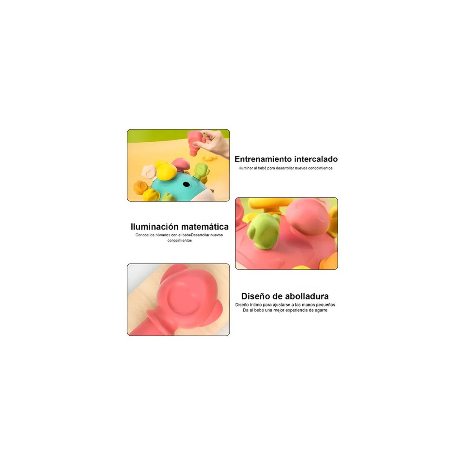 Juguete Peque&ntilde;o Erizo Educativo Para Beb&eacute; Juego De Encaje image number 2.0