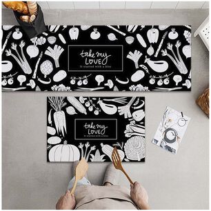 Pack De 02 Alfombra Para Cocina Con Antideslizantes Md12