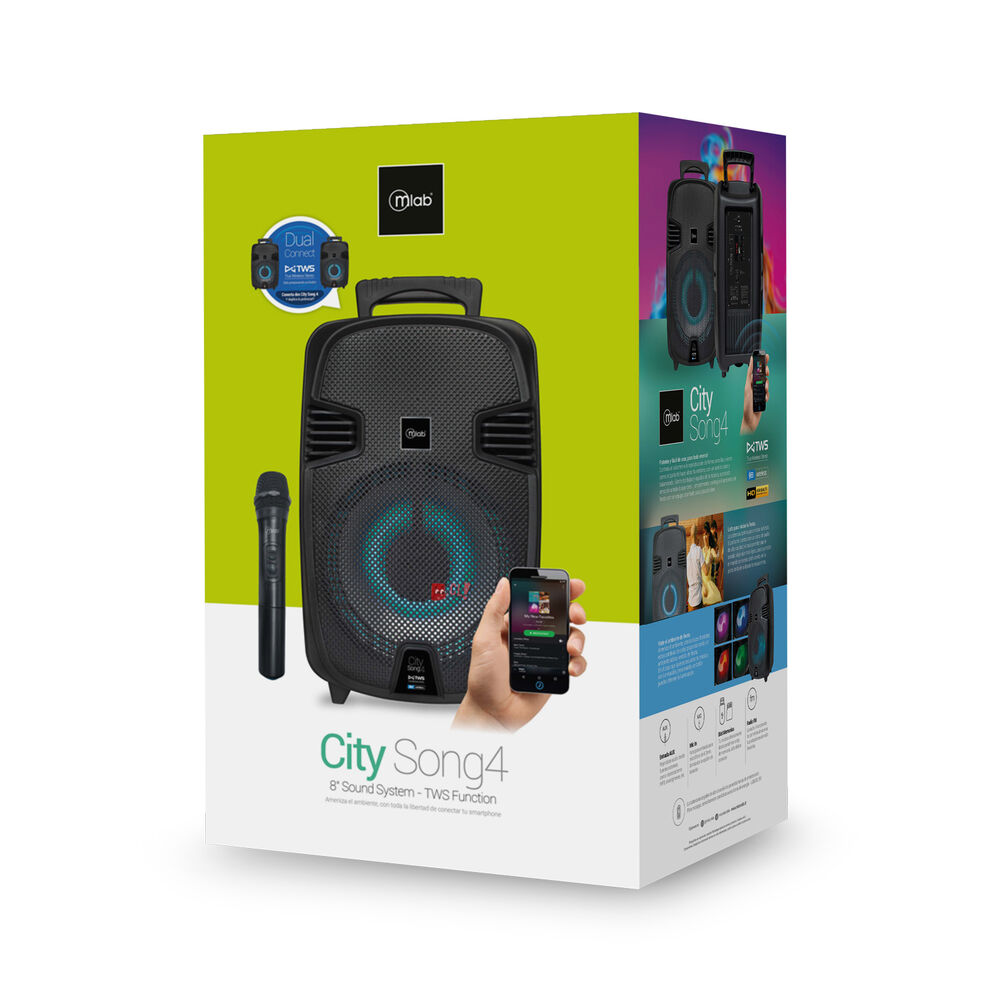 Parlante Karaoke 8 Pulgadas City Song4 - Ps image number 3.0