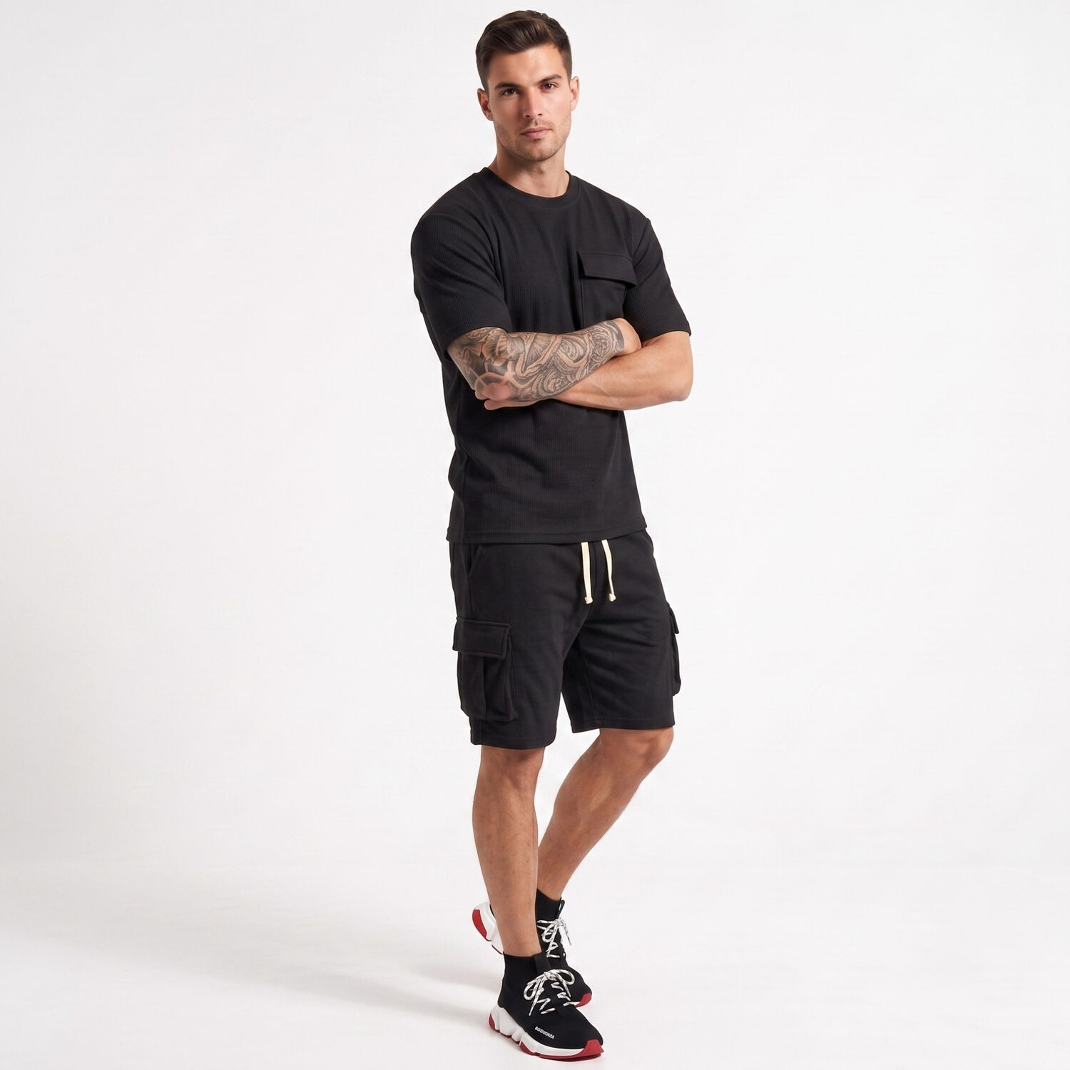Conjunto Polo Y Short Verano Cargo Hombre image number 1.0