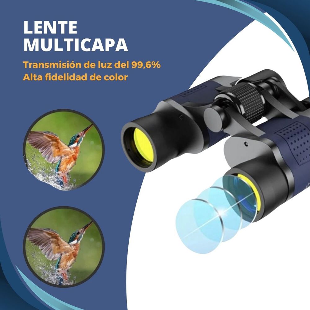 Binoculares Profesionales 60x60 Caza Binocular 1000m Pro image number 3.0