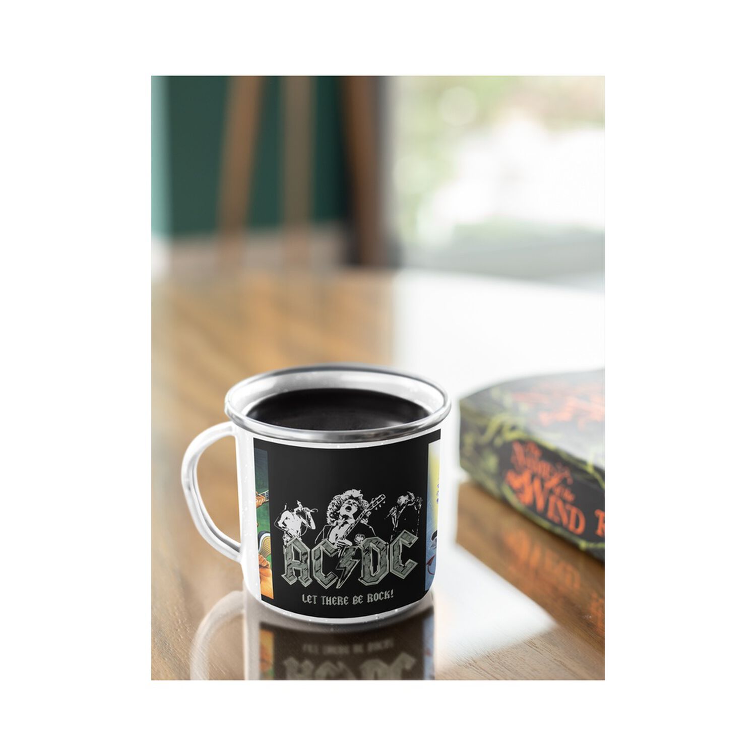 Taza Enlozada Lechera Acdc Lets Be Rock Banda image number 3.0