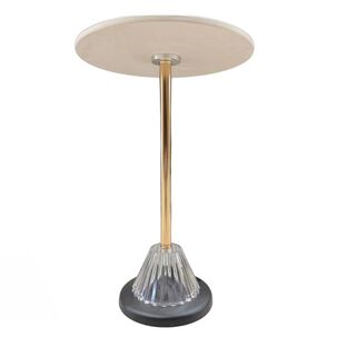 Mesa De Centro Redonda 35 Cm Blanco