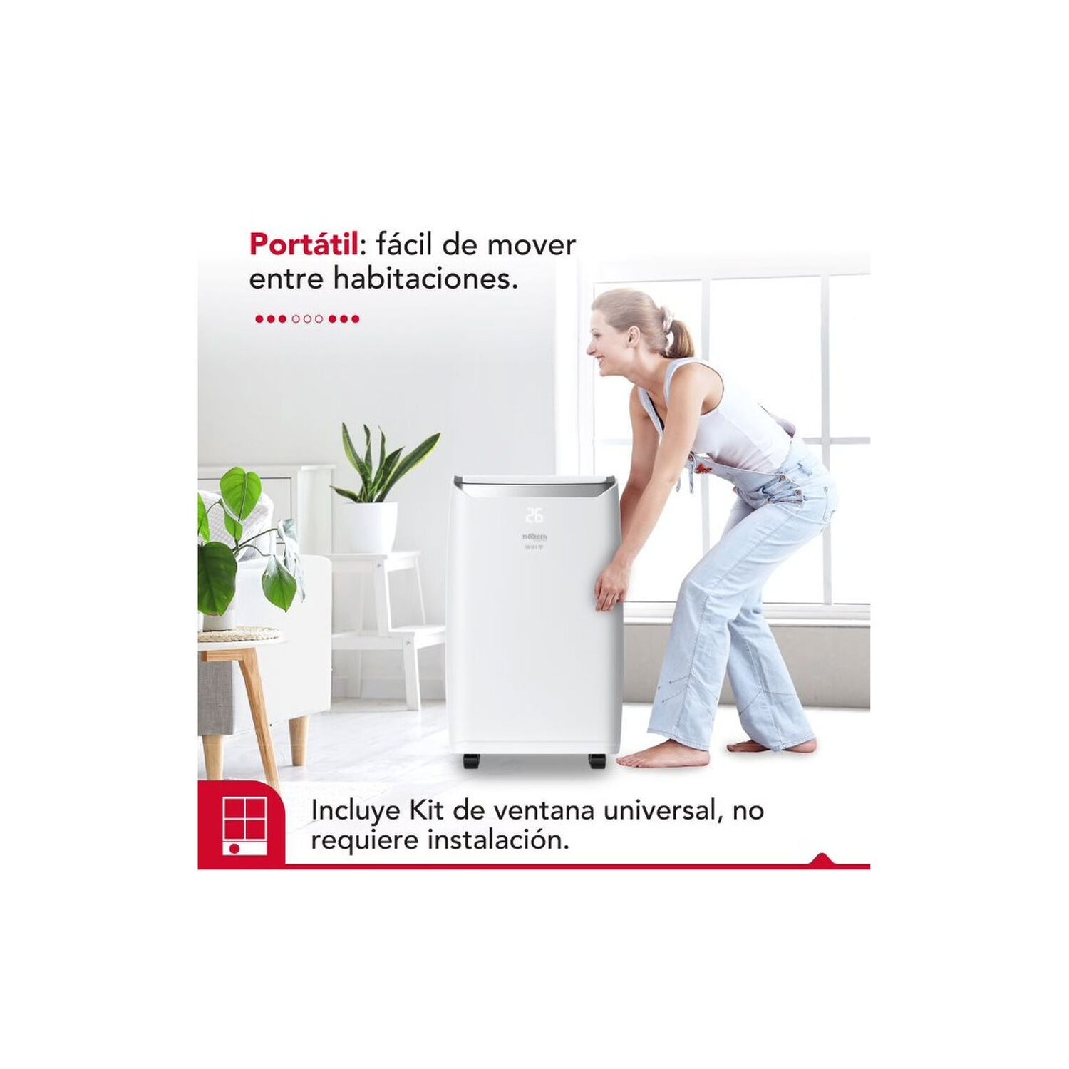 Aire Acondicionado Portatil Frio/calor Thor Smart Pac 4en1 Wifi 14000 Btu image number 7.0