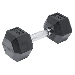 Mancuerna Hexagonal Acero Recubierta Caucho 10 Kg