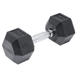Mancuerna Hexagonal Acero Recubierta Caucho 10 Kg
