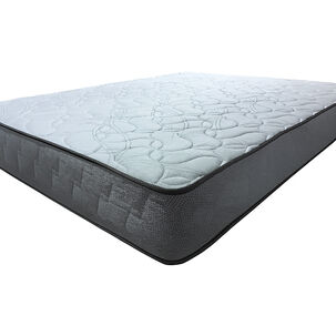 Colchon Hipnos 2.0 Plaza Resorte Bonell Altura 25 Cm Gris /blanco