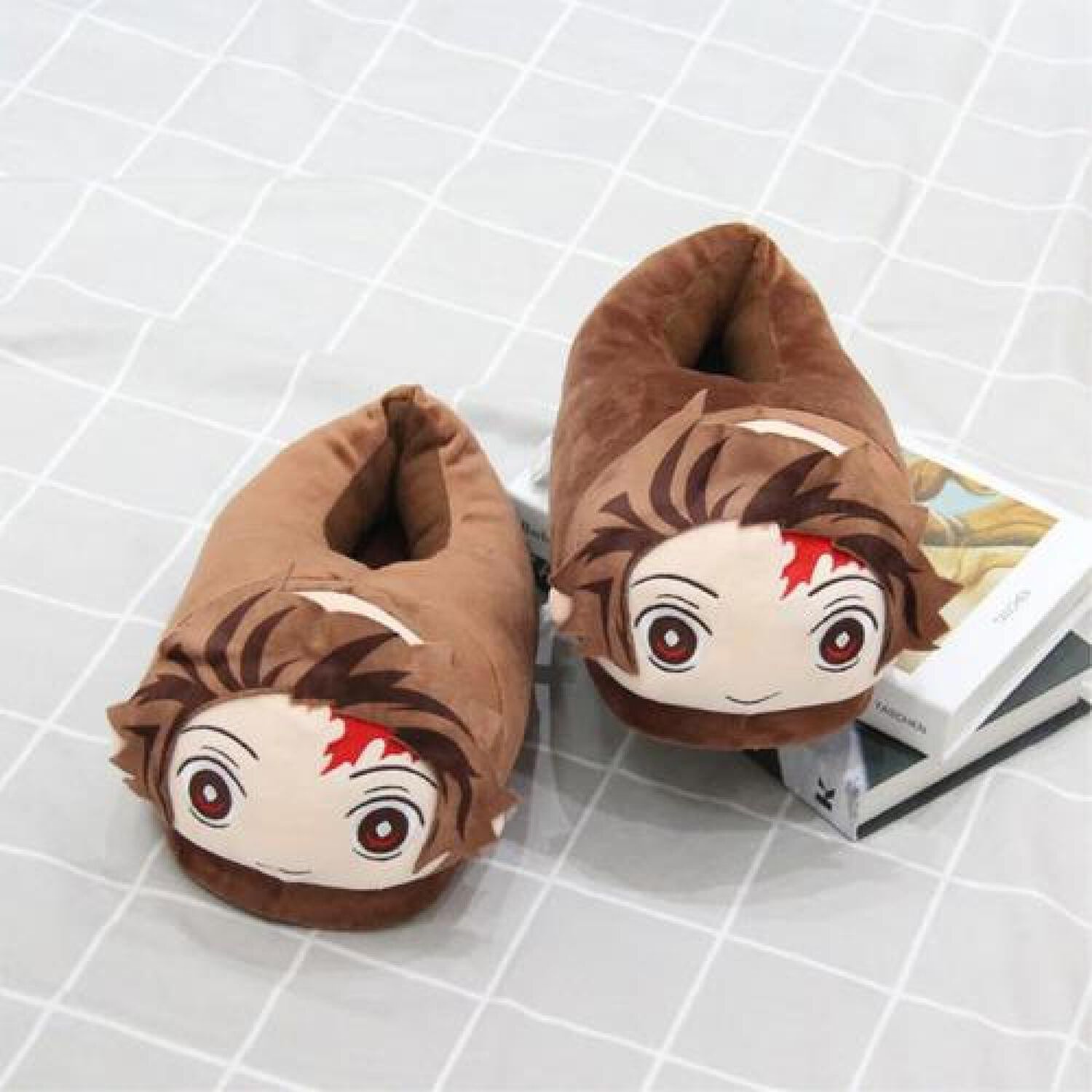 Pantuflas 3d Tanjiro Demon Slayer Zapatilla Levantar image number 1.0