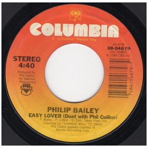 Philip Bailey And Phil Collins - Easy Lover | 7" Single Usado