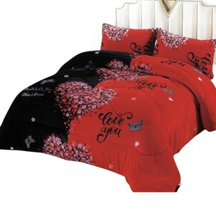 Cobertor De Invierno Plush Con Chiporro 2 Plazas + 2 Fundas De Almohada Ccp-35